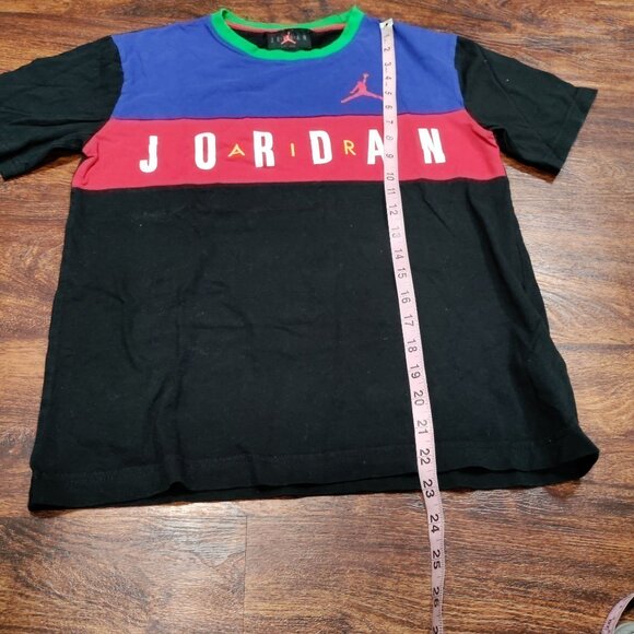 Nike Windbreaker Jacket and Tee Shirt Activewear Set Blue/Green/Black Boys Large - Picture 12 of 16